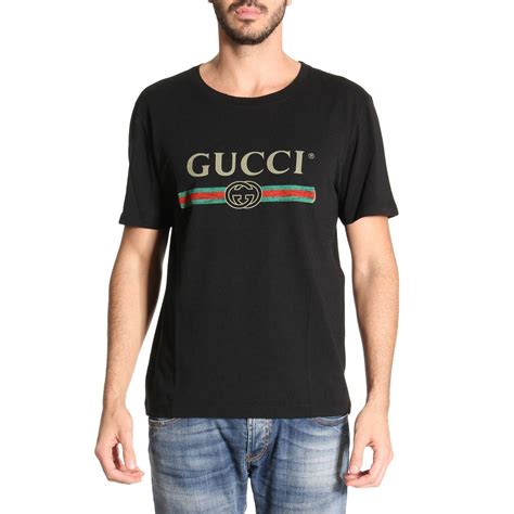 Enjoy free shipping, returns & complimentary gift wrapping. Gucci Cotton T-shirt Men in Black for Men - Lyst