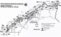 Pictured Rocks Hikers Challange Map - Pictured Rocks National Lakeshore ...