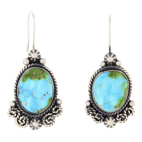Lot Eula Wylie Sonoran Gold Turquoise Earrings