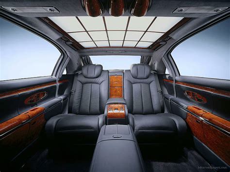 Hd Wallpaper Maybach Classic Interior 3 Gray And Brown Limousine