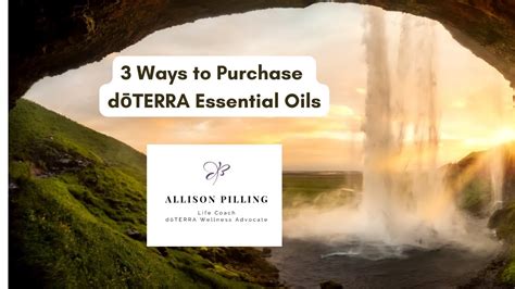Ways To Purchase D Terra Essential Oils Youtube