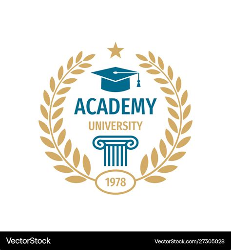 University College School Badge Logo Design Vector Image