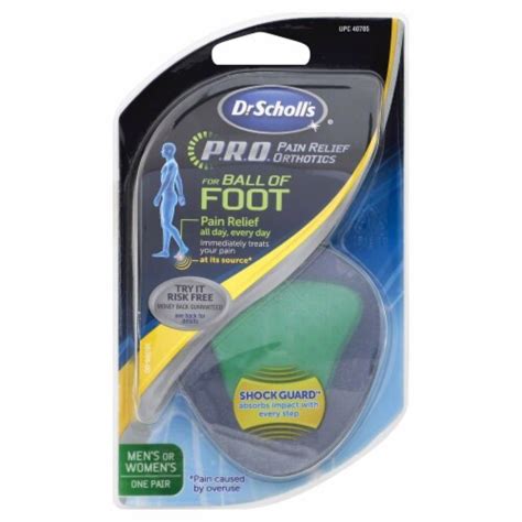 Dr Scholl S Pain Relief Orthotics For Ball Of Foot Ct Kroger