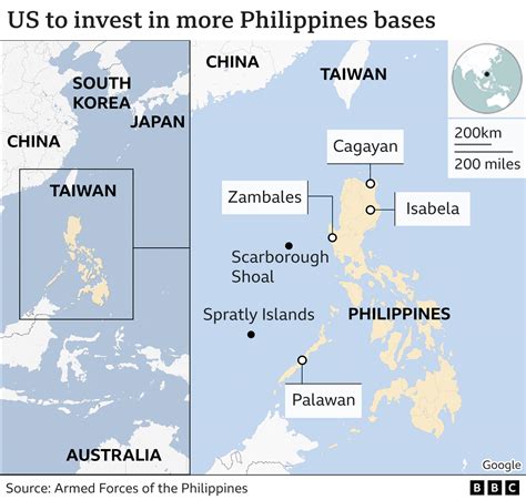 Us Secures Deal On Philippines Bases To Complete Arc Around China Bbc
