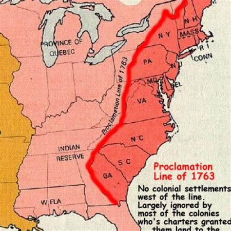Oct 7 1763 The Proclamation Line Of 1763 Timeline