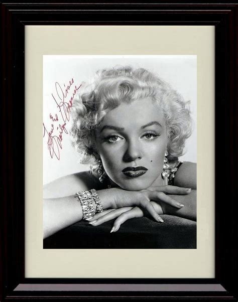 Framed Marilyn Monroe Autograph Promo Print Portrait Etsy