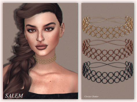 Circles Choker By Salem C At Tsr Sims 4 Updates