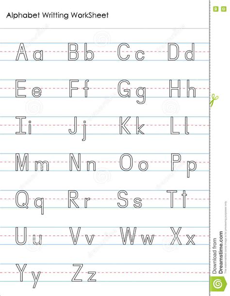 Alphabet Writing Worksheets — Db