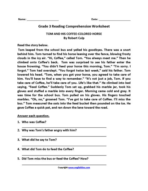 Reading comprehension passages for grade 11 pdf. Grade 3 Reading Comprehension Pdf Muliple Choice : Comprehension Passages For Grade 5 With ...