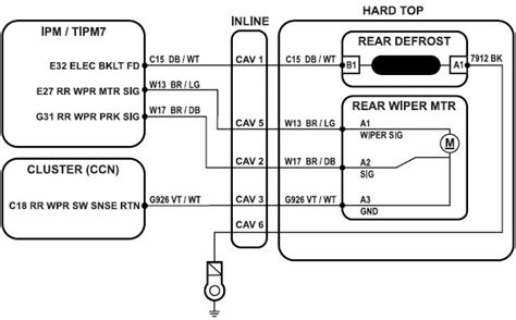 Provides circuit diagrams showing the circuit connections. Rear Wiper/washer/defrost not working - JK-Forum.com - The top destination for Jeep JK Wrangler ...