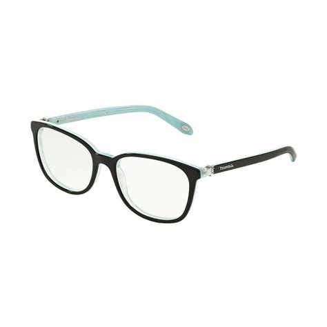 Tiffany Optical 0tf2109hb Full Rim Square Womens Eyeglasses Size 51 Blackstriped Blue