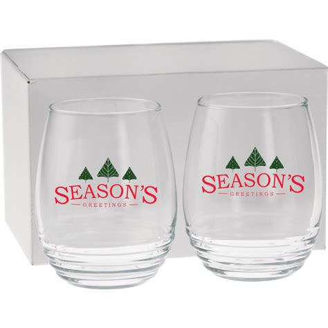 Promotional 17 Oz Vina Stemless Wine T Set Personalized With Your Custom Logo