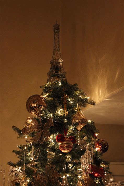 Eiffel Tower Tree Topper Christmas Tree Hanging From Ceiling Outdoor