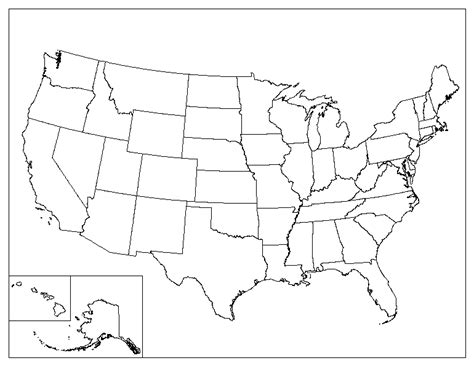 Blank Map Of The United States New Calendar Template Site