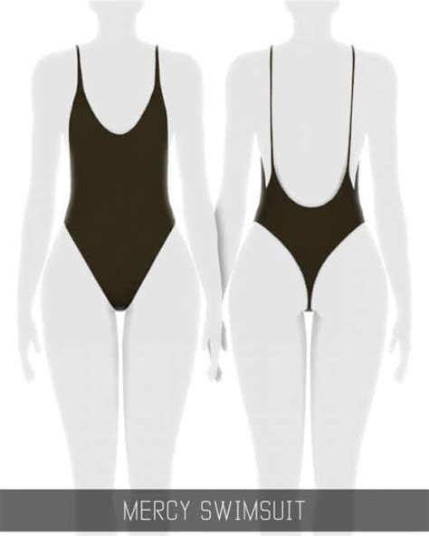 Mercy Swimsuit Created By Simpliciaty Sims 4 Sims 4 Dresses Sims