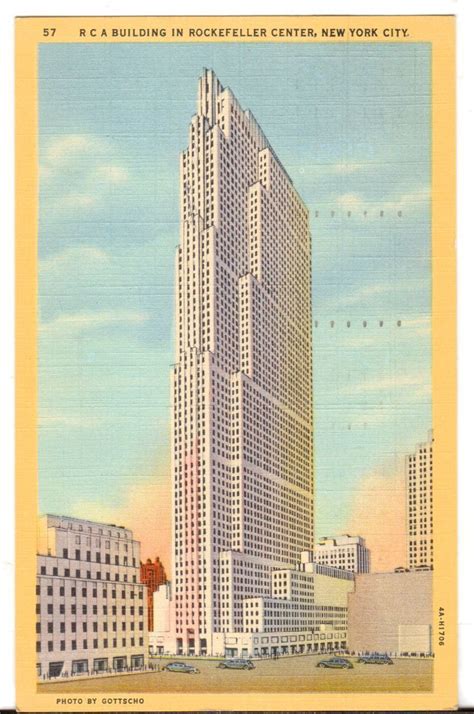 1961 Postmarked Postcard Rca Building In Rockefeller Center New York