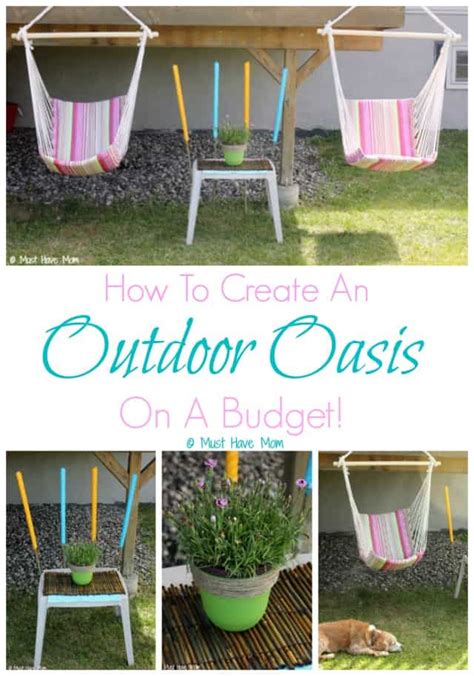 A backyard should be an oasis — a place for you to escape the troubles of the world around you and relax. Create Your Own Outdoor Oasis On A Budget!
