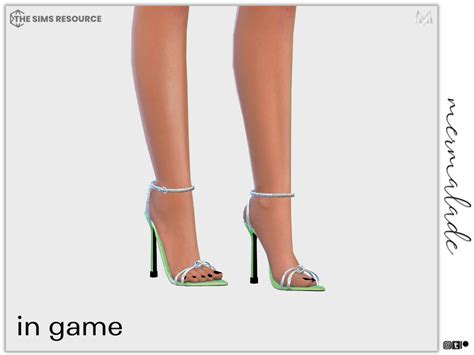 The Sims Resource Diamond Stone Strap Heel S83