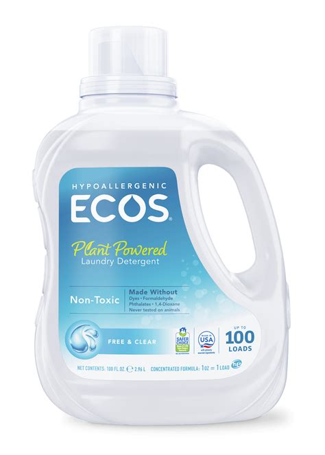 Fragrance Free Laundry Detergent Hypoallergenic Soap Ecos