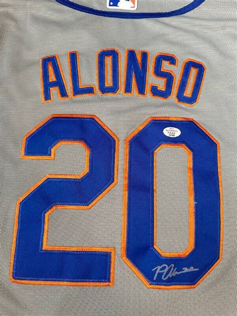 Pete Alonso New York Mets Hand Signed Autographed Jersey Coa Ebay