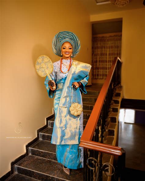 Yoruba Traditional Wedding Dress Aso Oke Costume African Etsy