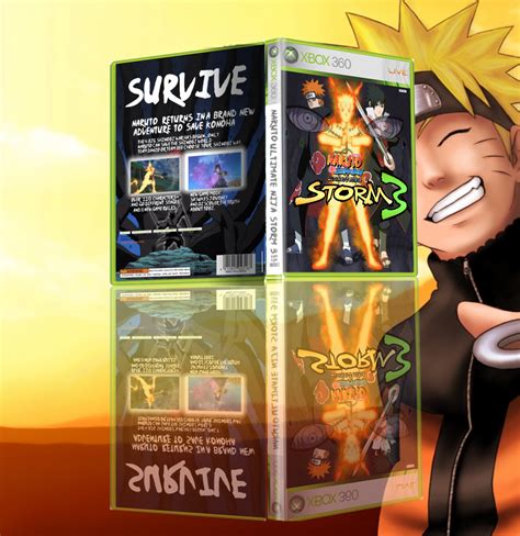 Naruto Shippuden Ultimate Ninja Storm 3 Xbox 360 Box Art Cover By Roxas1240