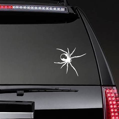 Scary Black Widow Spider Sticker