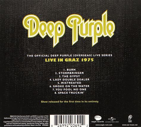 Classic Rock Covers Database Deep Purple Graz 1975 2014