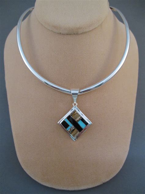 Sterling Silver Collar Necklace by Artie Yellowhorse - Two Grey Hills