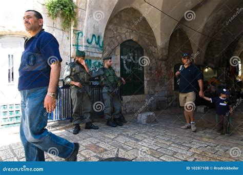 Israeli Soldiers In Jerusalem Editorial Stock Photo Image Of Arms