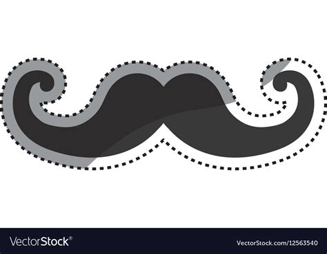 Vintage Gentleman Mustache Royalty Free Vector Image