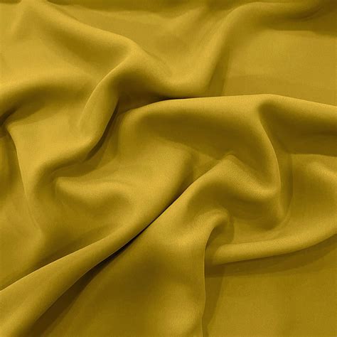 Olive Green Crepe 100 Silk Georgette Fabric — Tissus En Ligne