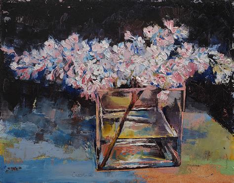 Lilacs Painting By Michael Creese Fine Art America