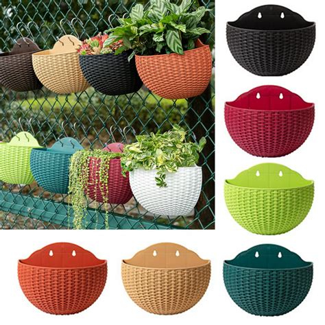Spring Park Wall And Railing Hanging Planters With S Hooks Plastic