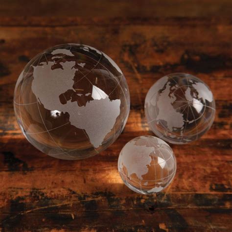 Large Clear Etched Glass Globe Set Of 2 By Homart Glass Globe Globe Paper Decorations