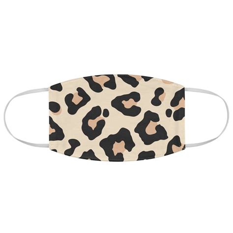 Leopard Face Mask Reusablewashable 2 Layers Cloth Face Etsy