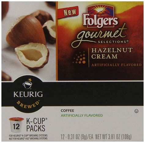 Folgers Gourmet Selections Hazelnut Cream Flavored Ground Coffee K Cup