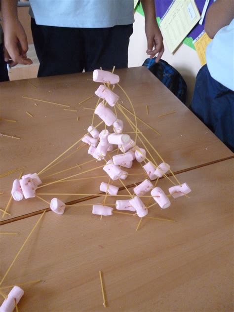 Spaghetti And Marshmallow Towers Year 4 St Georges Seville