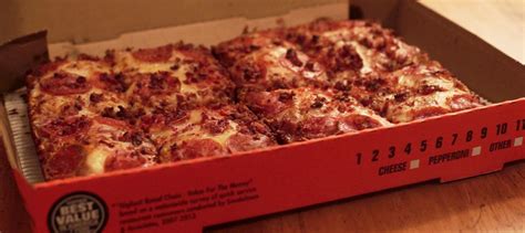 Happy Little Caesars Bacon Wrapped Crust Deep Deep Dish Pizza Day