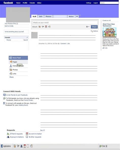 40 Facebook Profile Template