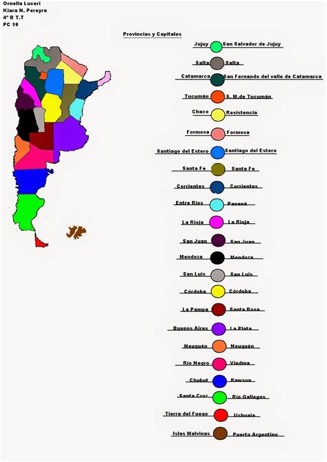 Las provincias argentinas son 23 y junto a la ciudad autónoma de buenos aires, integran los 24 distritos o jurisdicciones autónomas. Colegio Amézola: 4to A y B
