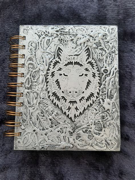 wolf journal a6 journal sketchbook notebook birthday t etsy