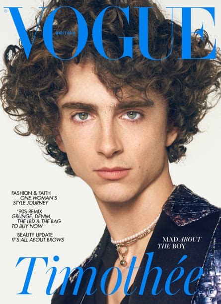 Timothée Chalamet Makes History As British Vogues First Solo Male