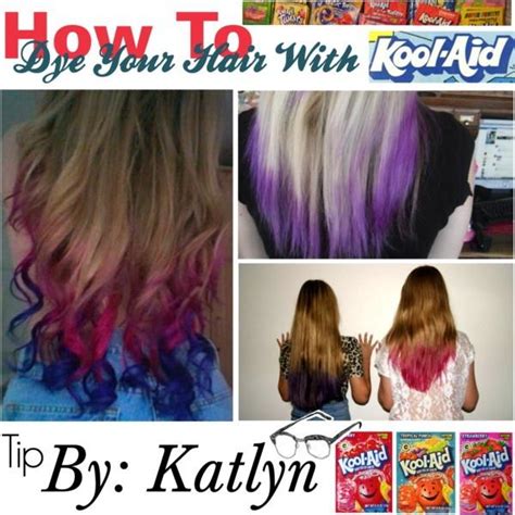 Kool Aid Dip Dyed Hair Hairstyles How To