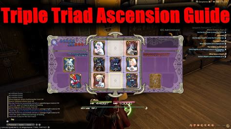 Final Fantasy 14 Triple Triad Ascension Guide Youtube