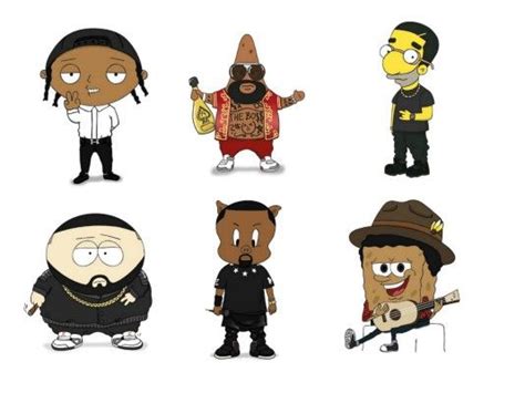 Popular Rappers Transformed Into Cartoon Characters