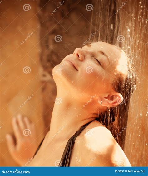 Cute Girl Taking Shower Stock Images Image 30517294