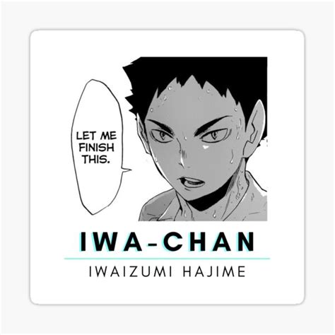 Haikyuu Aoba Johsai Iwaizumi Hajime Sticker For Sale By Nursyuhadah