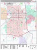 Lansing Michigan Wall Map (Premium Style) by MarketMAPS