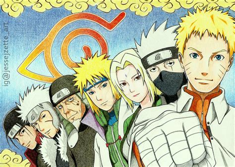 The 7 Generations Of Hokage By Jessejzette Naruto Naruto Shippuden